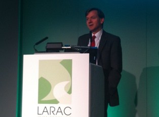 Richard Pullen addressing delegates at LARAC